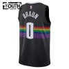 Dres Denver Nuggets Christian Braun Nike 2025-26 City Edition Crno Swingman - Dječji